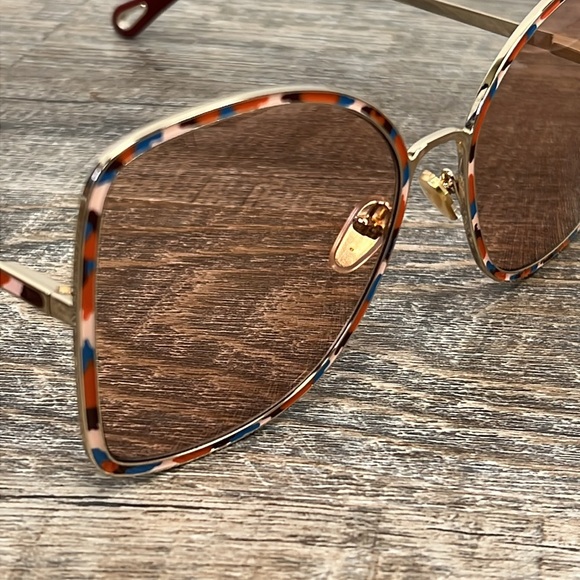 SOLD IN STORE Chloé Vitto 60MM Square Sunglasses CH0101S - Picture 8 of 11